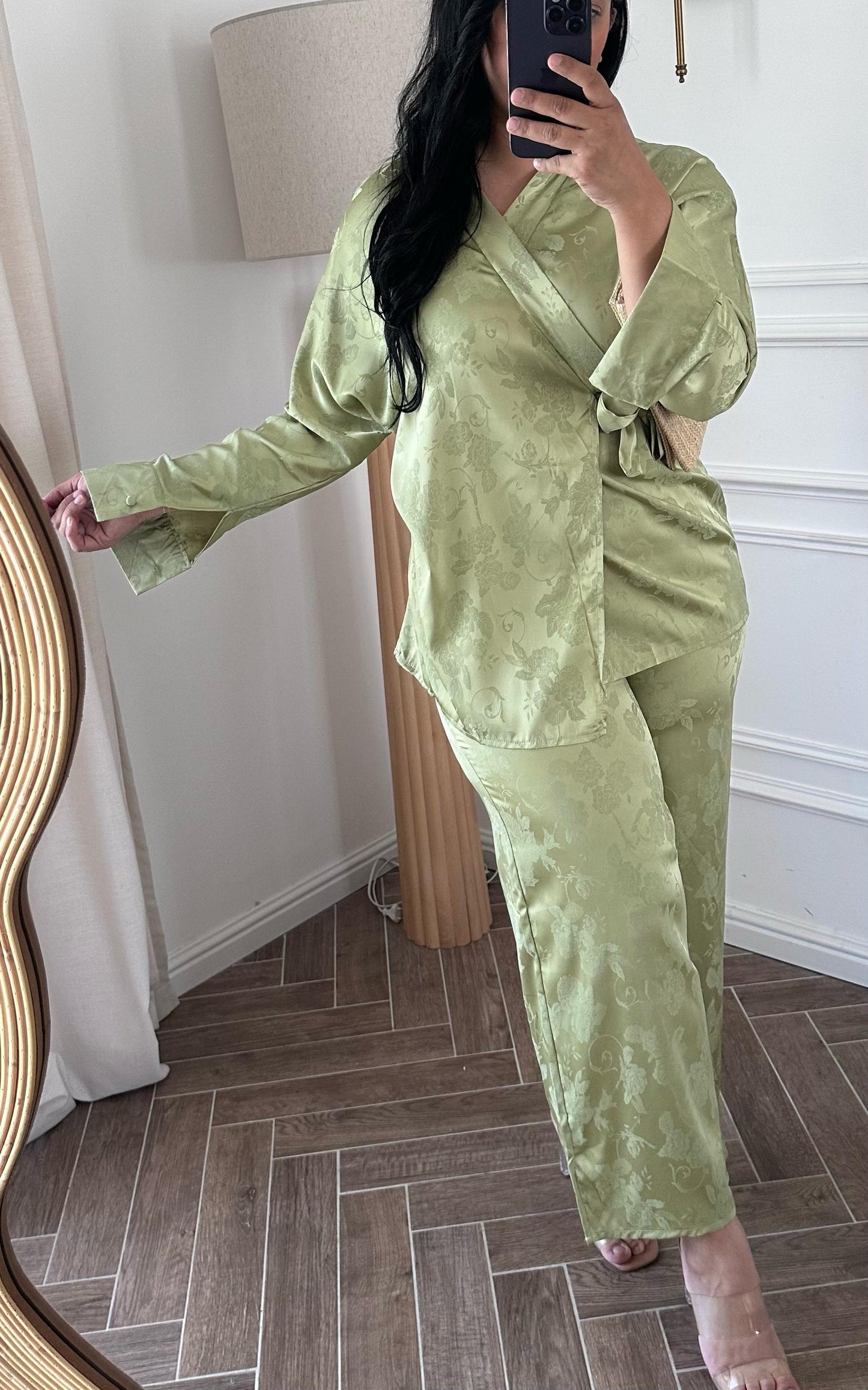 Ensemble Soraya – Satin fleuri