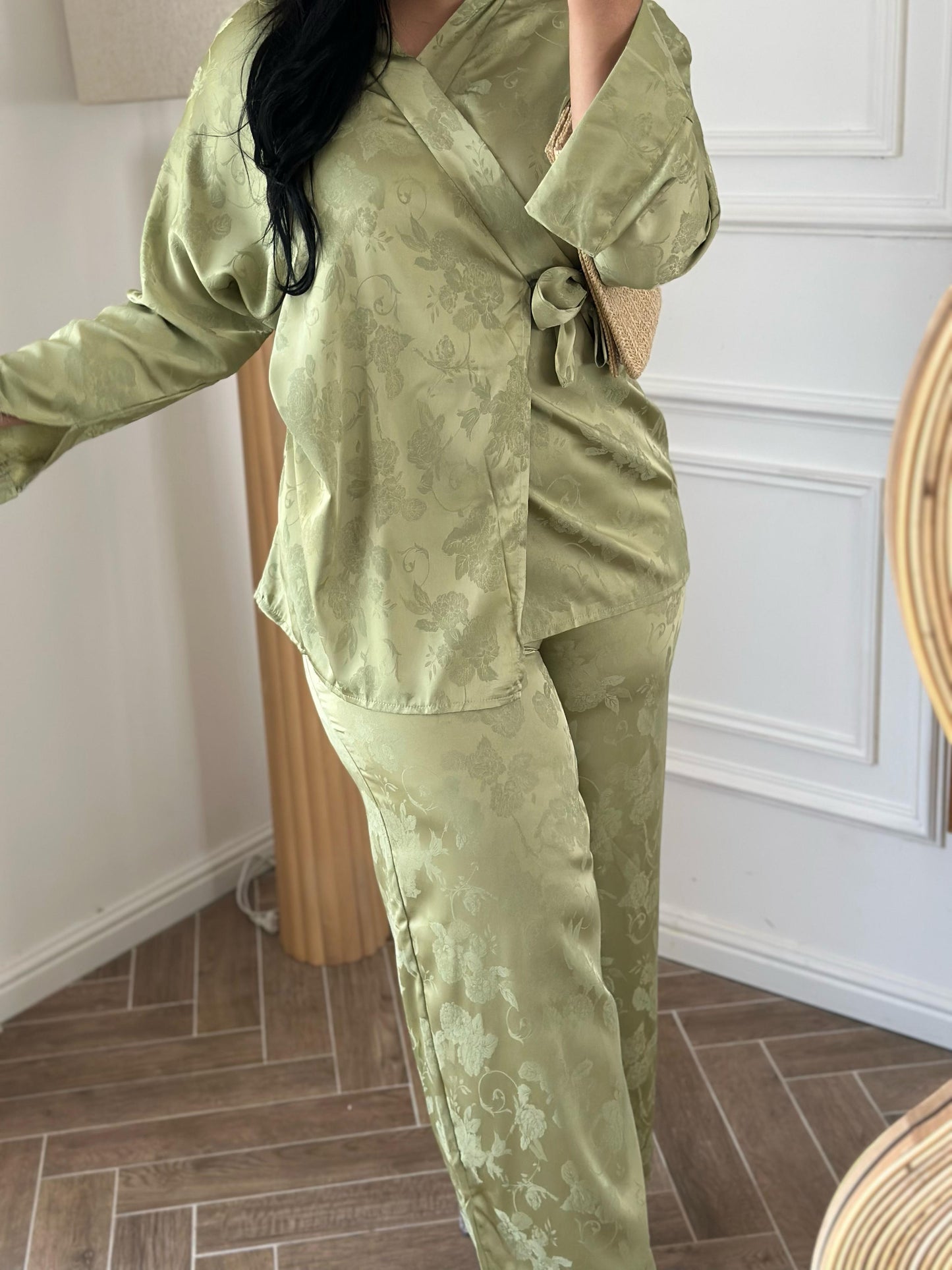 Ensemble Soraya – Satin fleuri