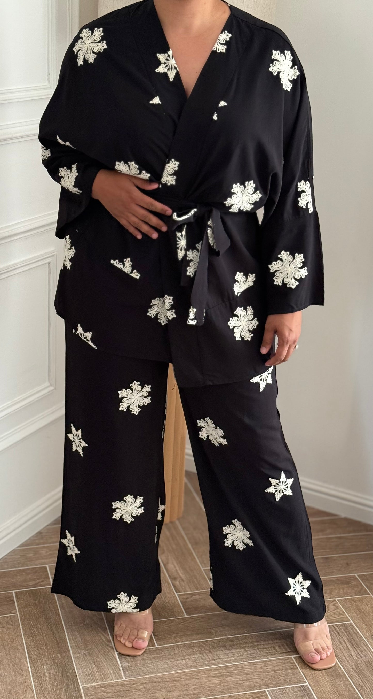 Ensemble kimono flower