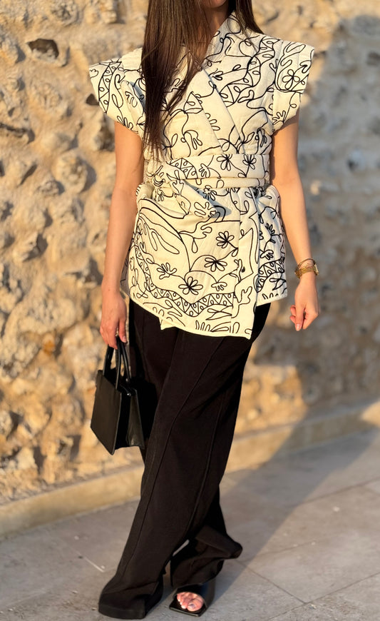 Pantalon noir fluide