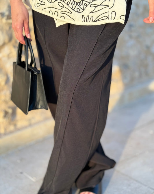Pantalon noir fluide