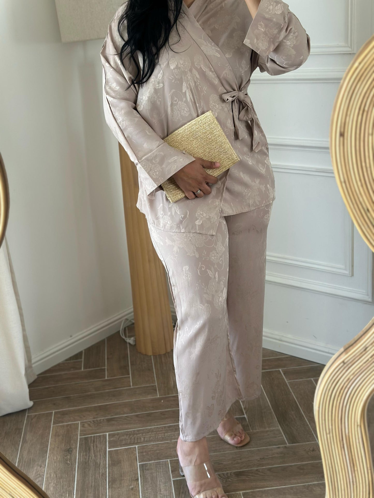 Ensemble Soraya – Satin fleuri