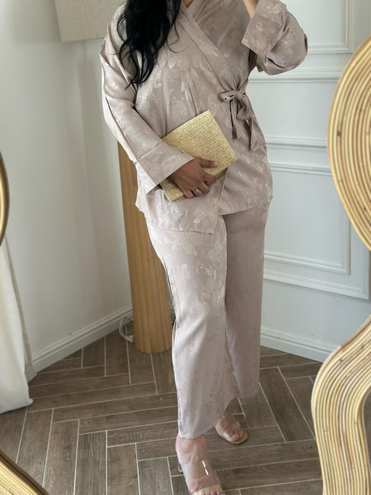 Ensemble Soraya – Satin fleuri